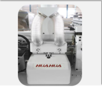 Machine à chantourner HUAHUA HH566RL avec cadre soudé robuste, optionnelles doubles cuves à colle, système de laminage à roues de pression multi-groupe