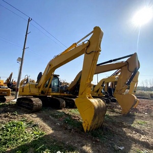 เครื่องจักรขุดดินมือสอง ไม่ต้องผ่านการตรวจสอบความปลอดภัย รถขุดไฮดรอลิกแบบตีนตะขาบ โคมัตสึ PC200 ขนาด 20 ตัน พร้อมหัวขุดหลัง - Product Image 1