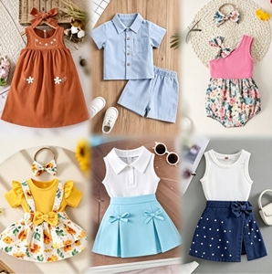 Vêtements pour enfants de haute qualité, mixte garçons et filles, stock Ropa De <span class=keywords><strong>Bebe</strong></span>, vente en gros, livraison aléatoire, balles de vêtements pour enfants - Product Image 1