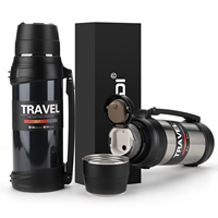 Pot de voyage isolé à double paroi 2L flacon à vide en acier inoxydable gobelet à boisson portable