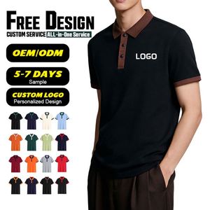 Customized Men Summer <b>Polo</b> Shirt Color Collar Casual Business Workwear <b>Polo</b> Shirts Blank Sports <b>Polo</b> Shirt with Embroidered logo - Product Image 3