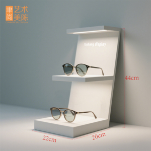 Yushang Tùy Chỉnh Kính Hiển Thị Đứng Thiết Kế Ban Đầu Sữa Trắng Phun Sơn Di Động Có Thể Tháo Rời Mật Độ Hội Đồng Quản Trị Nghiêng - Product Image 3