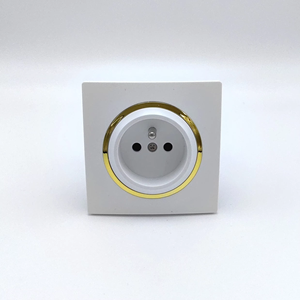 Bán buôn bán giá rẻ EU tiêu chuẩn vật liệu PC tường chuyển đổi và NFC Ổ cắm mạng 10A Max. current để sử dụng nhà - Product Image 1