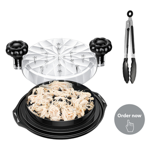 Triturador de Cocina de 9.84 Pulgadas, Herramienta para Barbacoa, Libre de BPA, Picadora Manual de Carne, Verduras y Ensaladas, Herramienta Grande para Desmenuzar Pollo - Product Image 2