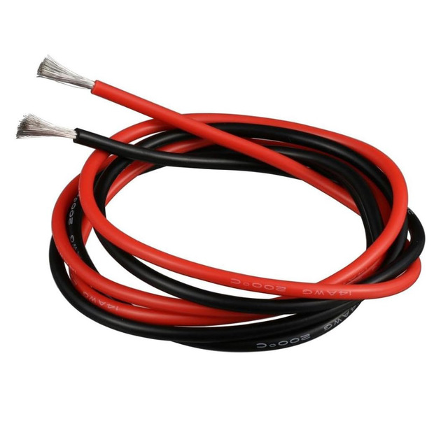 14 Gauge Silicone Wire 10 ft Red and 10 ft Black Flexible 14 AWG Stranded Copper Wire