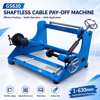 Machine de déroulement passif de bobines GS630 400mm 500mm 630mm pour câbles et fils