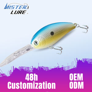 Señuelo de Pesca MISTER LURE de 12 cm y 16.4 g, Señuelo de Pesca Tipo Crankbait, Señuelo de Pesca Tipo Minnow con Ojos 3D, Señuelo de Pesca Vívido, Señuelo de Pesca de Agua Dulce - Product Image 1