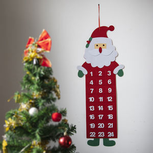 Calendario de Decoración Navideña para Puerta de Fieltro de Poliéster, Suministro Directo de Fábrica, Alta Calidad - Product Image 5