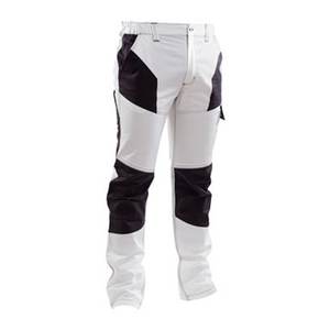 XXL (60-62) Size White/<b>Grey</b> Stretch <b>Work</b> <b>Trousers</b> Turning Tool Product - Product Image 2