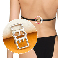 Accessoires de maillot de bain : Connecteurs métalliques pour étiquettes de vêtements, attaches personnalisées pour bikini, plaque métallique dorée avec logo pour maillot de bain