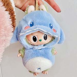עיצוב יצירתי קריקטורה labubu תלבושות נושא חיות תיבת עיוורת יפה לבובה קטיפה עם חליפת כריש דבורה - Product Image 5