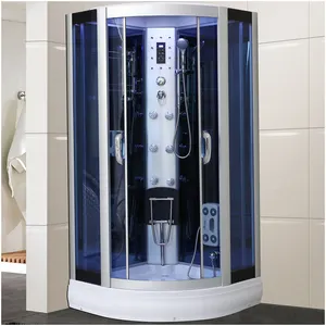 Acrylic Glass Standing Massage Shower Cabin Steam Sliding Door Shower Room Shower Cabin With Bath Tub For Bathroom