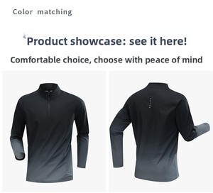 Autumn Winter <b>Men's</b> Women's Soft Shell Sports Coat Outdoor Running Zipper Breathable Quick-Drying <b>Cardigan</b> Solid Stand-Up Collar - Product Image 6