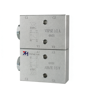 บล็อกวาล์วกันกลับไฮดรอลิกอุตสาหกรรม VBPSF 1/2 A เหล็กกล้าคาร์บอนสำหรับระบบไฮดรอลิก - Product Image 1