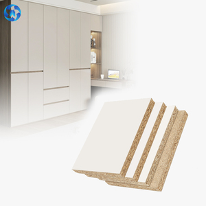 TOPOCEAN HMR Promotion Spéciale 15 16 17 18mm Placage Bois Mélaminé <span class=keywords><strong>Blanc</strong></span> Brillant Poncé Moderne Qualité <span class=keywords><strong>Marine</strong></span> E0 E1 Panneau de Particules Mélaminé - Product Image 1