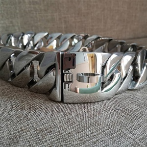 <span class=keywords><strong>Bully</strong></span> Heavy Duty Acier Inoxydable 43mm Cubain Lien Chaîne <span class=keywords><strong>Collier</strong></span> De Chien Plaqué Or Chaînes <span class=keywords><strong>Collier</strong></span> <span class=keywords><strong>Pour</strong></span> Animaux De Compagnie - Product Image 5