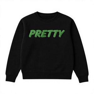 Sudadera con Capucha Negra para Mujer, Diseño Personalizado con Estampado de Hermandad Griega, Ropa Universitaria para Mujer, Sudadera de Forro Polar Rosa y Verde - Product Image 1