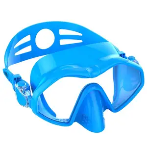 Snorkeling per adulti Maschera di Immersione di Nuotata Del Silicone di Vetro Naso Della Copertura di Trasporto Scuba Diving Maschera Per I Bambini