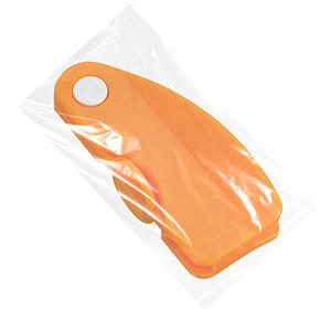 سكين متعدد الوظائف لتقشير وتقطيع الفواكه والخضروات مصنوع من البلاستيك البرتقالي - Product Image 2