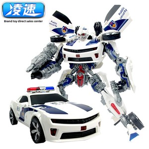 <span class=keywords><strong>Jouet</strong></span> éducatif transformable en <span class=keywords><strong>métal</strong></span> pour enfants, modèle de robot voiture de police Hornet jaune, cadeau pour garçons de 8 à 13 ans, dans une boîte colorée avec fenêtre - Product Image 3
