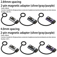 Nouvel adaptateur de charge magnétique à 2 broches, espacement de 2,84 mm/4,0 mm, type C, chargeur rapide 500 mA pour montre intelligente, écouteurs à conduction osseuse