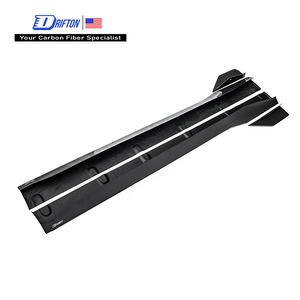 สเกิร์ตข้างคาร์บอนไฟเบอร์ทรง Drifton CMST V1 สำหรับ Ford Mustang Gen7 S650 ปี 2024 ขึ้นไป - Product Image 1