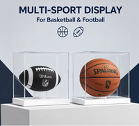 Vitrine de collection pour ballons de football et de basketball en plexiglas acrylique