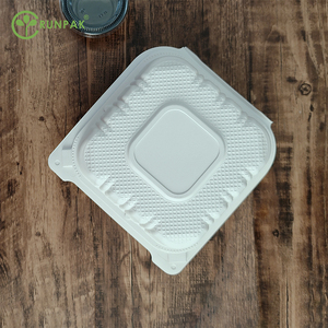6 inch tái chế nhựa Hộp Ăn Trưa môi trường takeout container -1 ngăn bánh hamburger hộp 250 cái/carton - Product Image 4