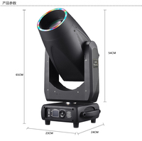 Système professionnel de projecteur LED 600W CTO CMY à tête mobile, faisceau spot et wash, pour scène, CRI 90 élevé, DMX512, 24000LM, pour DJ, mariages et fêtes