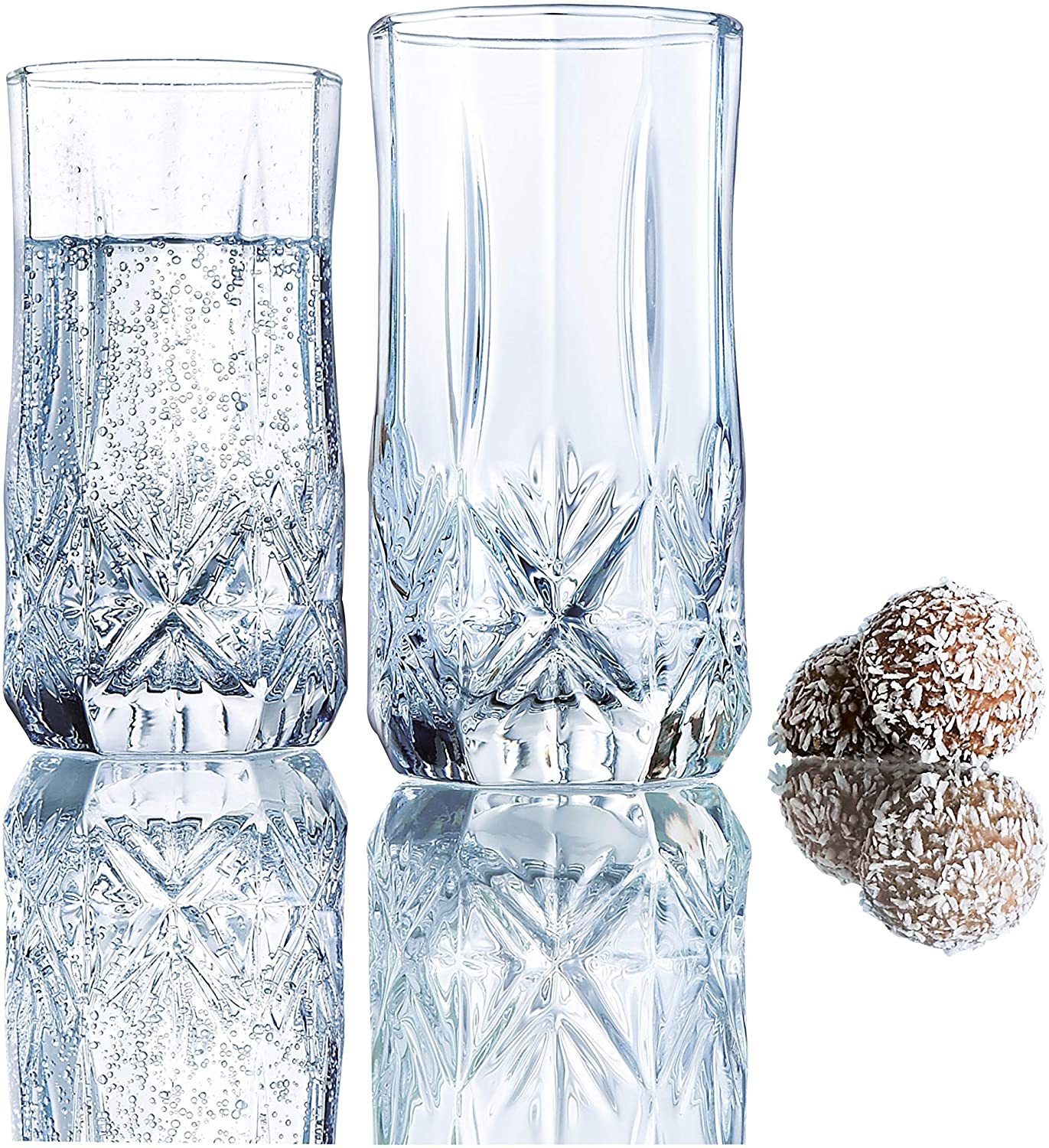 16oz Elegant water glass Goblet Glasses Stemmed Drinking Glasses cup