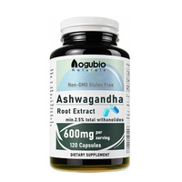 Extracto Herbal OEM de Raíz de Ashwagandha con 2.5% de Withanólidos en Cápsulas