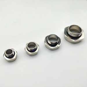 Thép không gỉ ỐNg Lót Reducer 1/2 "NPT Nam x 1/4" inch Nữ Brass Adapter ống phù hợp - Product Image 1