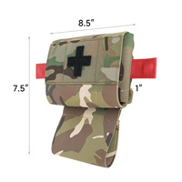 Pochette tactique Krydex Micro Trauma Pouch MED IFAK Kit, insert de premiers secours, support médical, support de garrot amovible MC