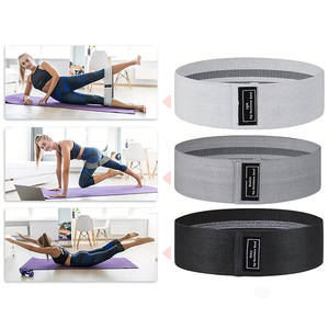 Yetful giá rẻ tùy chỉnh in logo Latex Vải tập thể dục chiến lợi phẩm hip vòng tròn đặt glute đàn hồi tập thể dục kháng ban nhạc - Product Image 4