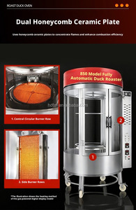 Rôtissoire Électrique Commerciale pour Poulet, Canard et Viande, Four Vertical en Acier Inoxydable Automatique, Nouveau Modèle pour Restaurants et Snack-bars - Product Image 4