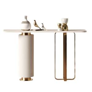 Mesa <span class=keywords><strong>Consola</strong></span> Moderna Minimalista de Lujo Ligero, Móvil, de Acero, para Sala de Estar, Hotel, Vestíbulo, de Alta Gama, Montada en la Pared - Product Image 6