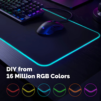 Tuya Smart Home WiFi Smart LED tapis de souris RGBIC 16 millions de couleurs lumière bricolage tapis de bureau tapis étanche pour ordinateur de jeu PC