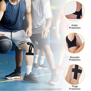 טייפ קינזיולוגי מותאם אישית חתוך מראש - טייפ ספורט קינזיולוגי סיטונאי עמיד למים לתמיכה בשרירים ובמותניים לריצה במרתון - Product Image 4