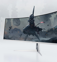 Moniteur incurvé ultra-large 49 pouces 5120x1440 DQHD 165Hz, résolution élevée 109PPI, HDR 400, temps de réponse de 1 ms, panneau QLED, ordinateur de bureau