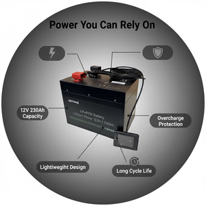 Paquete de Baterías de Fosfato de Hierro y Litio de 12.8V 230Ah Resistentes al Viento y la Lluvia para Autocaravanas, Capacidad Personalizable Disponible - Product Image 3