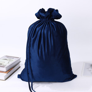 50x70cm Large High Quality Double-layer Drawstring Velvet Santa <b>Sack</b> Factory Wholesale for <b>Christmas</b> Holiday Party Decoration - Product Image 4