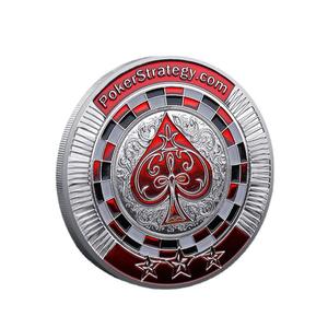 उच्च गुणवत्ता वाले पोकर कार्ड रक्षक धातु पोकर चिप्स रेड हार्ट पोकर चिप्स स्मारक पदक विजेता - Product Image 5