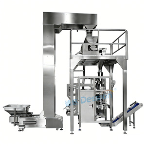 آلة تعبئة وتغليف أوتوماتيكية بالكامل للكرات الصغيرة من الشوكولاتة والحلوى الجيلاتينية في أكياس - Product Image 5