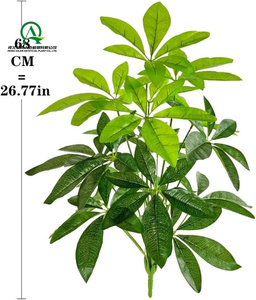 Feuillage Artificiel Feuille Verte Arbre Plantes <span class=keywords><strong>Sans</strong></span> Bonsaï En <span class=keywords><strong>Pot</strong></span> pour Home Office Party Garden Room Porche Porte D'entrée Décoration - Product Image 3