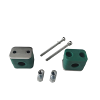Pince de fixation métrique légère en plastique pour tuyaux, montage vertical multicouche sur rail pour équipement mécanique et hydraulique, directement du fabricant