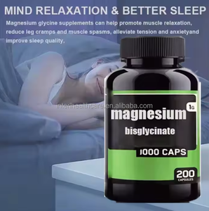 Ausreson OEM <span class=keywords><strong>Bisglycinate</strong></span> de Magnésium Améliore l'Immunité Supplément Minéral au Zinc pour Adultes 500mg Capsules de <span class=keywords><strong>Bisglycinate</strong></span> de Magnésium Pur - Product Image 3