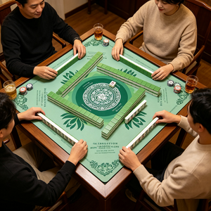 Tapis de Mahjong en Néoprène Antidérapant, Pliable, Écologique, Moderne et de Luxe, Réduisant le Bruit, Personnalisable en Gros pour le Poker Américain - Product Image 5