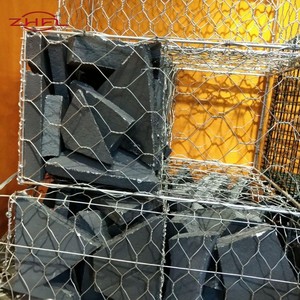 Cesta de Gabiones Galvanizados con Revestimiento de PVC 4*1*1m, Malla Hexagonal, Caja de Gabiones, Muro de Contención de Malla Metálica, Servicio de Procesamiento de Doblado - Product Image 2