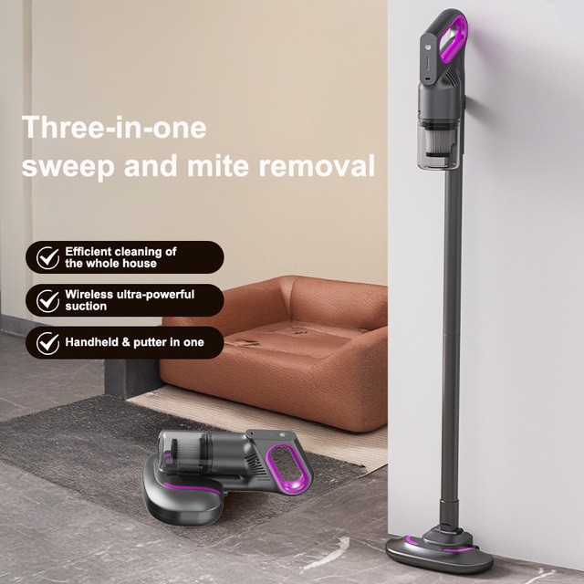 Portable Wireless Handheld Vacuum Cleaner Cordless Stick Dust Collector With Rechargeable Power Source for Home Use