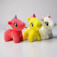 Jouet pour chien en peluche licorne mignon, jouet interactif couineur pour chien, jouet à mâcher doux pour chiot, pour l'entraînement et le nettoyage des dents, fournitures pour animaux de compagnie
